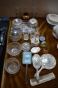 Dressing Table Sets, Paperweights, Glassware, etc.