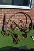 Cast Iron Architectural Salvage Wheels