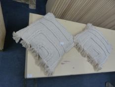 *Pair of Oatmeal Cushion with Rope Detail