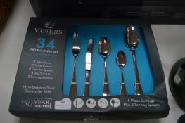 *Viners 34pc Cutlery Set