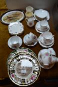 Masons Wall Plates, Floral Part Tea Set, etc.