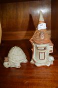 Two 1970's Shelf Pottery Moneyboxes
