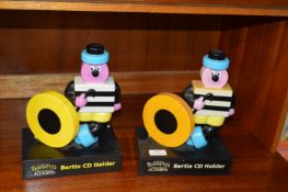 Two Bertie Bassett CD Holders