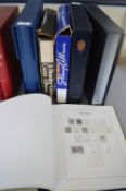 Five Assorted Empty Stanley Gibbons Stamp Albums