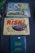 Three Board Games; Railroad, Risk, and Trivial Pur