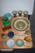 Studio Pottery Dishes, Goblets, etc.