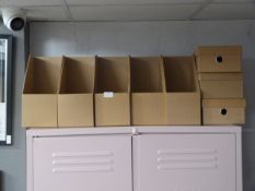*Five Filing Boxes and Three Storage Boxes