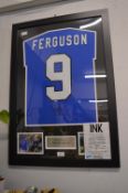 Signed Framed Duncan Ferguson Football Shirt No.9