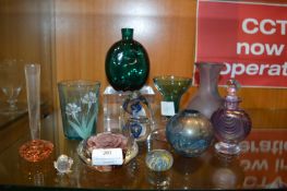 Decorative Glass Vases, Paperweights, etc.