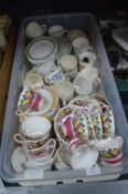 Large Box of Assorted Crockery, Part Tea Sets, etc