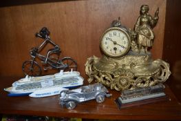 Decorative Clock, Trains, Boats, etc.