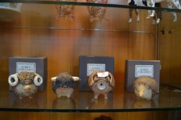 Four Acorn Ceramics Pottery Animal