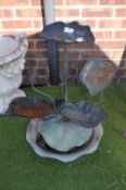 Water Fountain with Lilly Pad Design