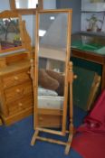 Solid Pine Cheval Mirror
