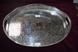 Sheffield Plate Oval Tray