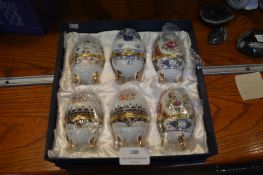 Six Russian Style Decorative Eggs