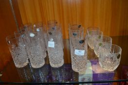 Fifteen Bohemia Crystal Hi Ball Glass, plus Four C