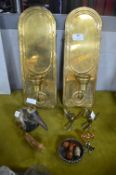 Quantity of Brassware and Wade Whimsies
