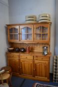 Pine Glazed Front Kitchen Dresser
