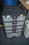 Zag Plastic Five Drawer Unit