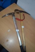 Two Walking Ice Axes