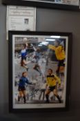 Signed Framed Peter Shilton Photograph with Certif
