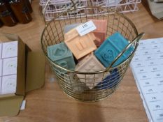 *Children's Building Blocks in Mesh Basket