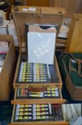 Artists Easel Box Including Paints