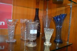 Seven Glass Vases