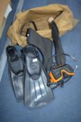 Bag Containing Flippers, etc.