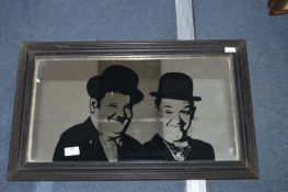 Laurel & Hardy Large Vintage Mirror