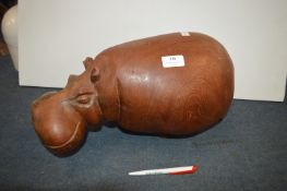 Carved Wood Hippopotamus (AF)