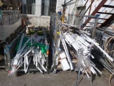 *3 Part Stillages of Plastic Trunking, Cladding, Edging & Galvanised Steel Channel etc