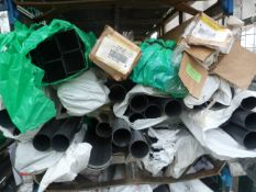 *Stillage of Plastic Guttering and Downpipe (still