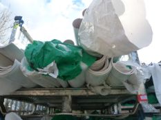 *Stillage of White Plastic Guttering and Downpipe