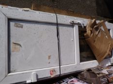 *UPVC Door with Glazed Window (size inc. frame ~2055x839x66mm)