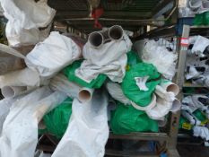 *Stillage of White Plastic Guttering and Downpipe