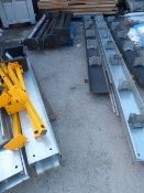 Complete Mezzanine Floor with Stairs, Guard Rails and Lighting. 25ft long, 8ft wide 7ft high