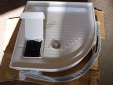 White Corner Shower Tray 90cm²