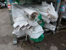 *Stillage of White Plastic Guttering and Downpipe