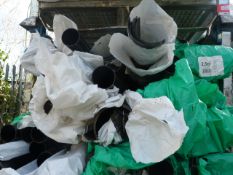 *Stillage of Black Plastic Guttering and Downpipe