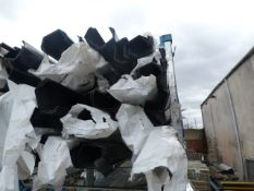 *Stillage of Black Plastic Guttering (stillage not