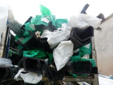 *Stillage of Black Plastic Guttering (stillage not