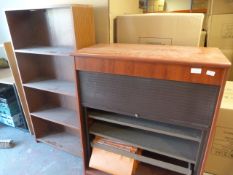 *Roll Top Office Filing Cabinet, and a Set of Shel