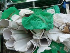 *Stillage of White Plastic Guttering and Downpipe