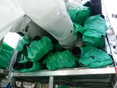 *Stillage of Black Plastic Guttering and Downpipe