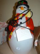 Illuminated Garden Santa