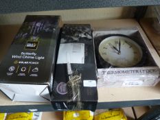 *Thermometer Clock, Windchime Light, Curling Wand