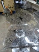 *3 Decorative Perspex Bar Chairs on Chrome Bases