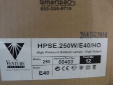 *12 HPS 250w/E40/HO High Pressure Sodium Lamps